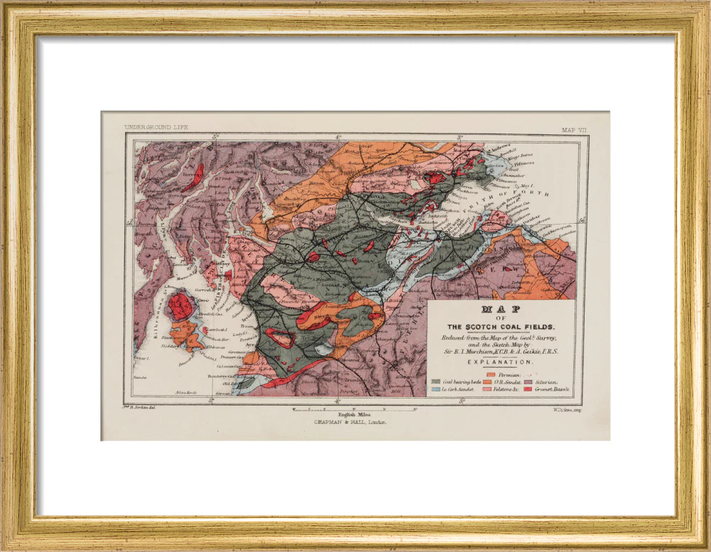 Map of the coal fields of Scotland, 1869. - Image 10
