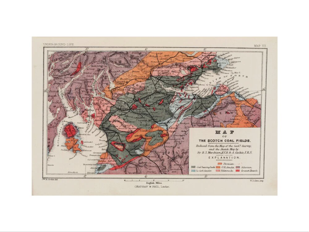 Map of the coal fields of Scotland, 1869. - Image 17