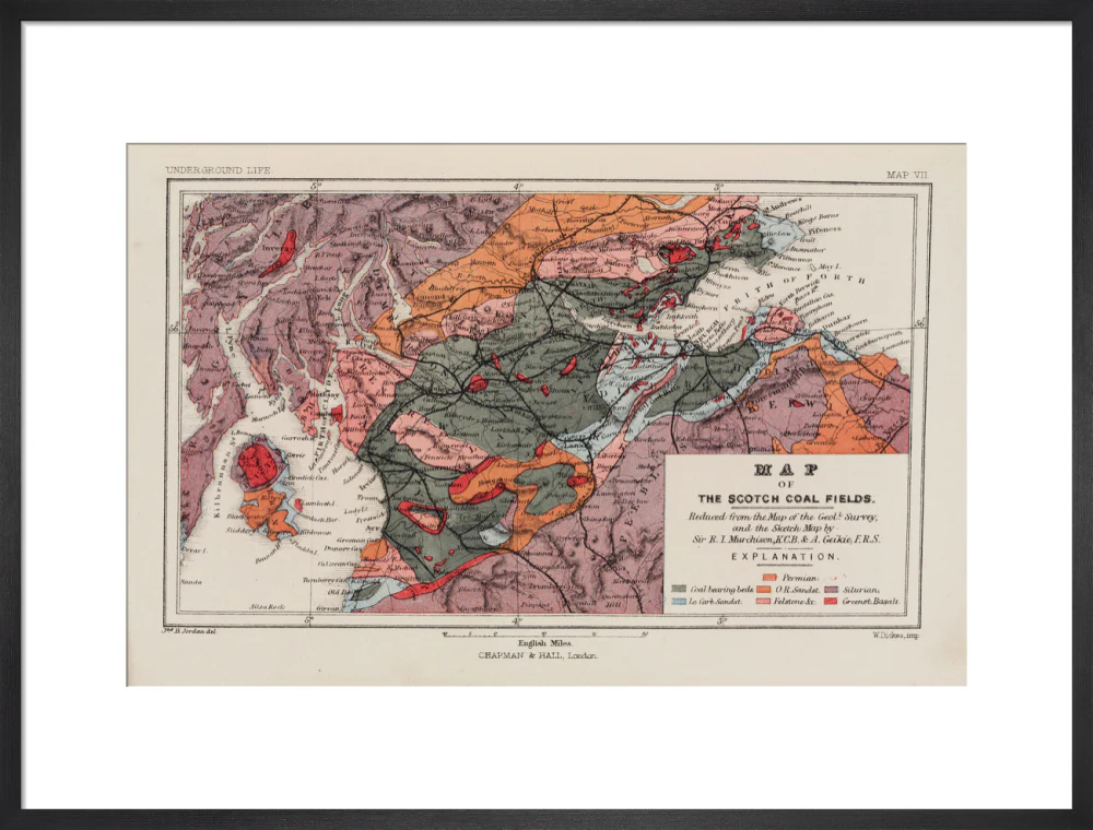 Map of the coal fields of Scotland, 1869. - Image 18