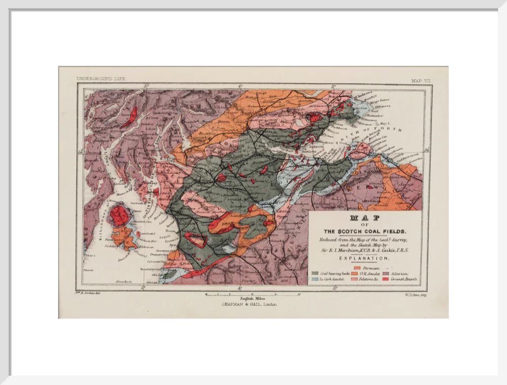 Map of the coal fields of Scotland, 1869. - Image 19
