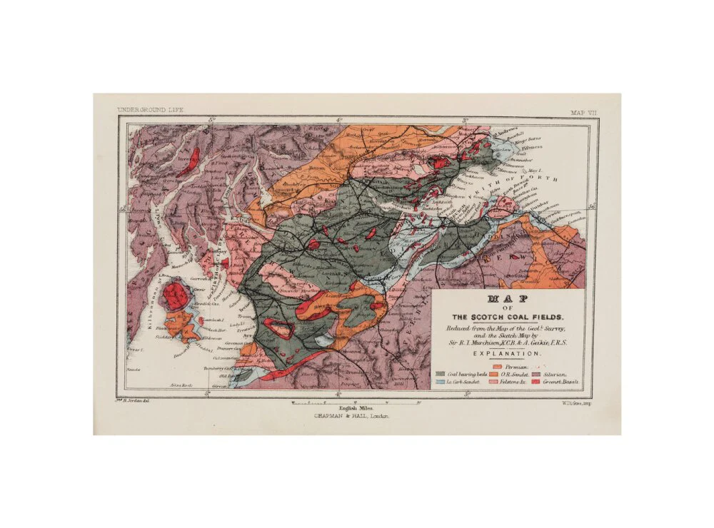 Map of the coal fields of Scotland, 1869. - Image 27