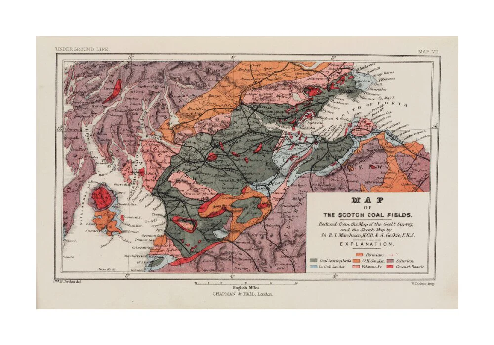 Map of the coal fields of Scotland, 1869. - Image 29