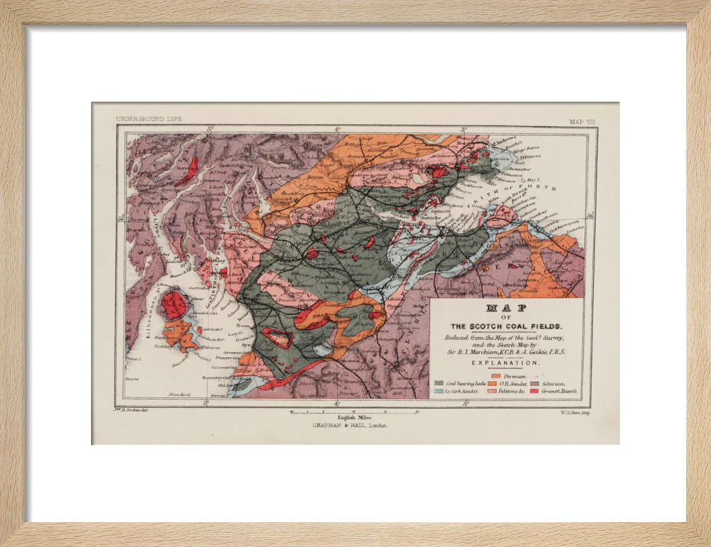 Map of the coal fields of Scotland, 1869. - Image 44
