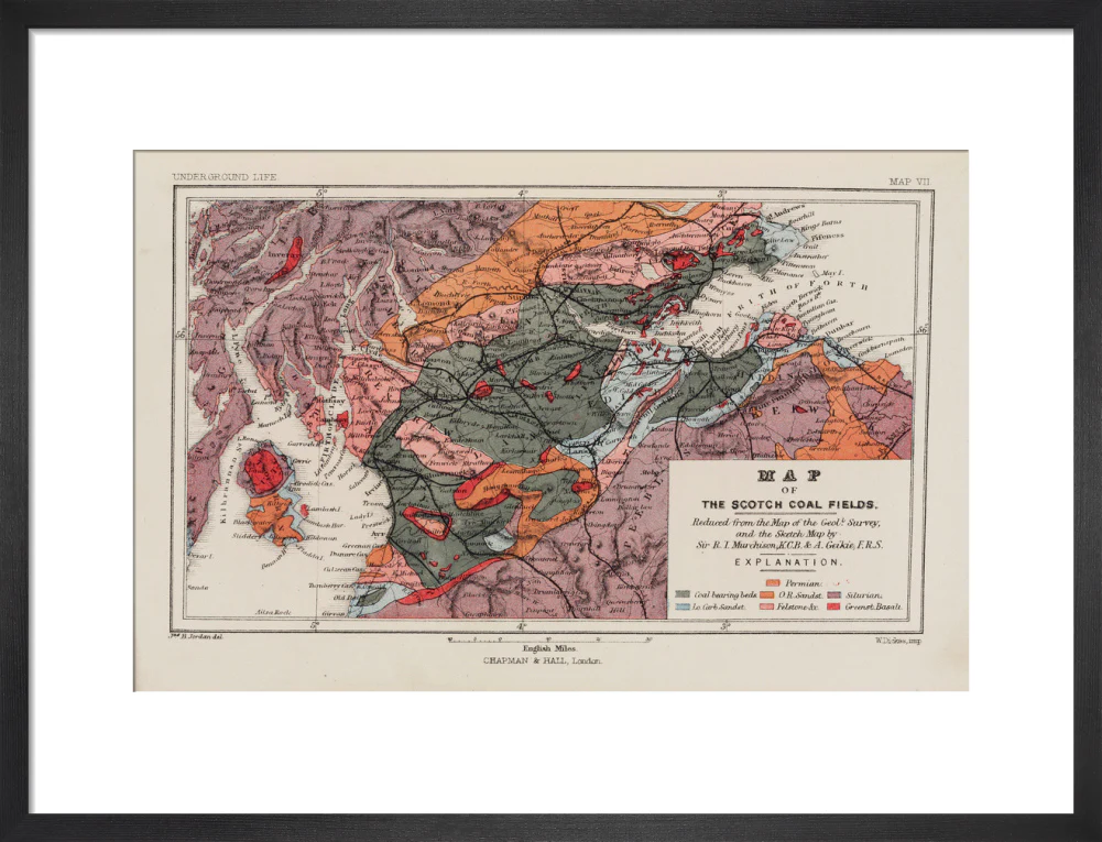 Map of the coal fields of Scotland, 1869. - Image 46