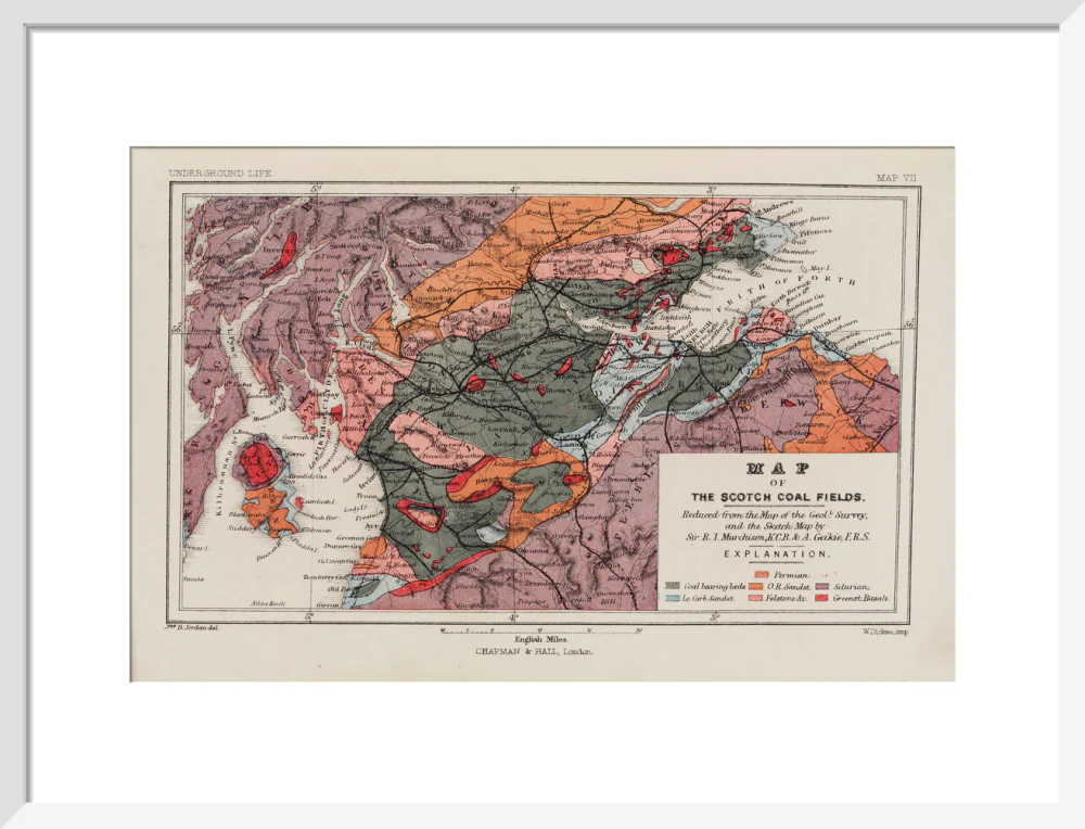 Map of the coal fields of Scotland, 1869. - Image 47