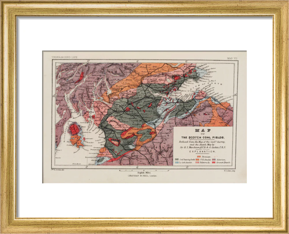 Map of the coal fields of Scotland, 1869. - Image 5