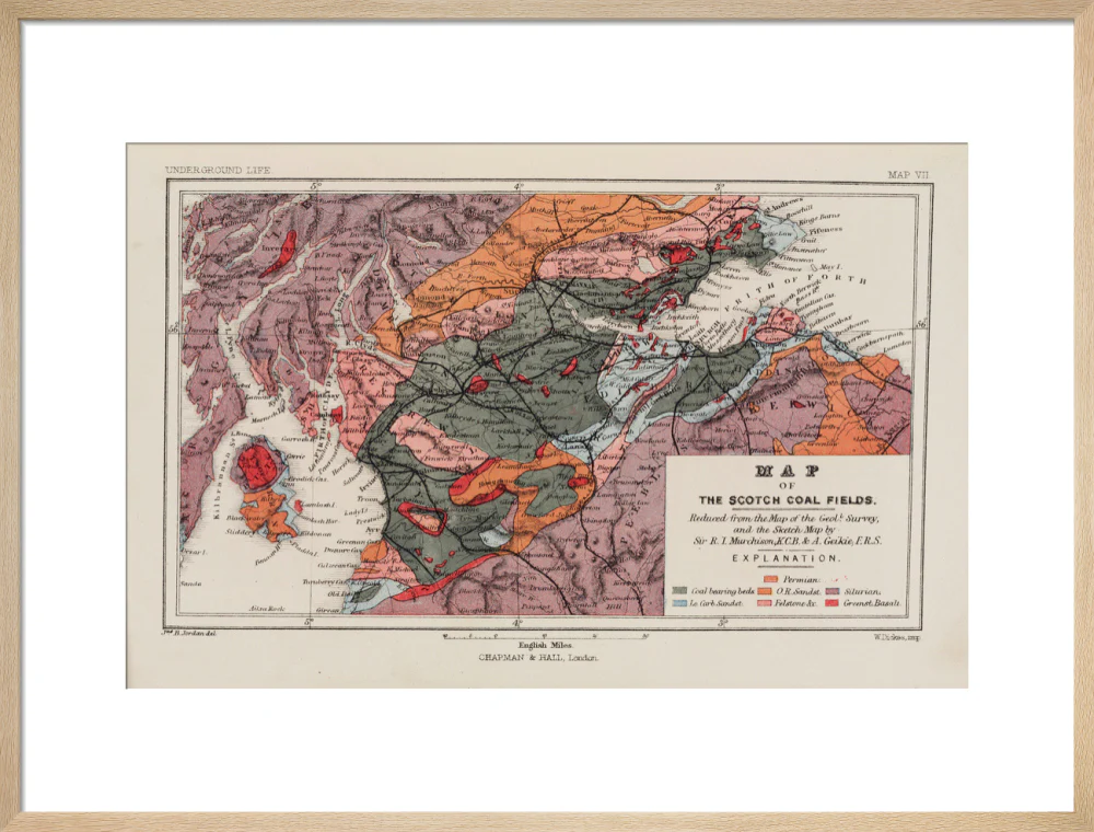 Map of the coal fields of Scotland, 1869. - Image 54