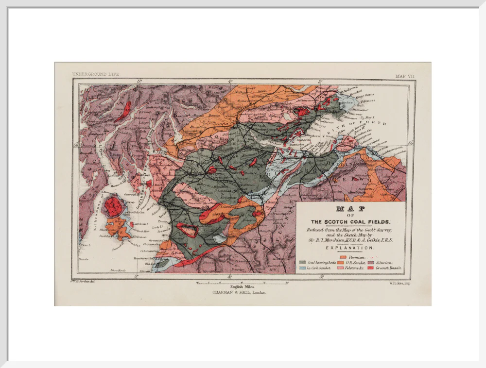 Map of the coal fields of Scotland, 1869. - Image 57