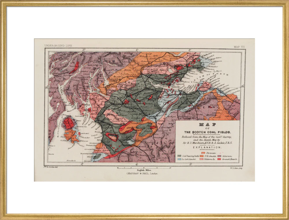 Map of the coal fields of Scotland, 1869. - Image 58