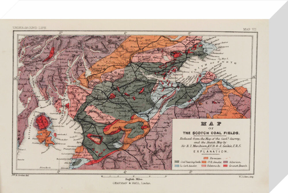 Map of the coal fields of Scotland, 1869. - Image 64
