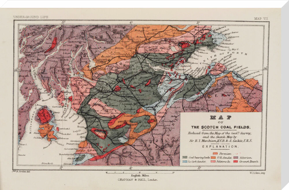 Map of the coal fields of Scotland, 1869. - Image 67