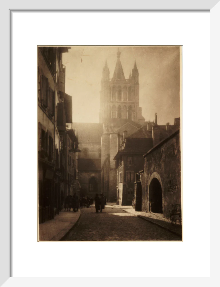 A cathedral in bright sunlight, about 1900 - Image 9