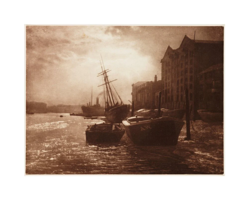 'The Thames Below London Bridge', c 1900. - Image 28