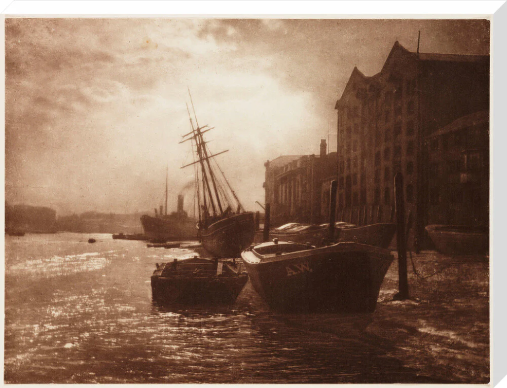 'The Thames Below London Bridge', c 1900. - Image 34