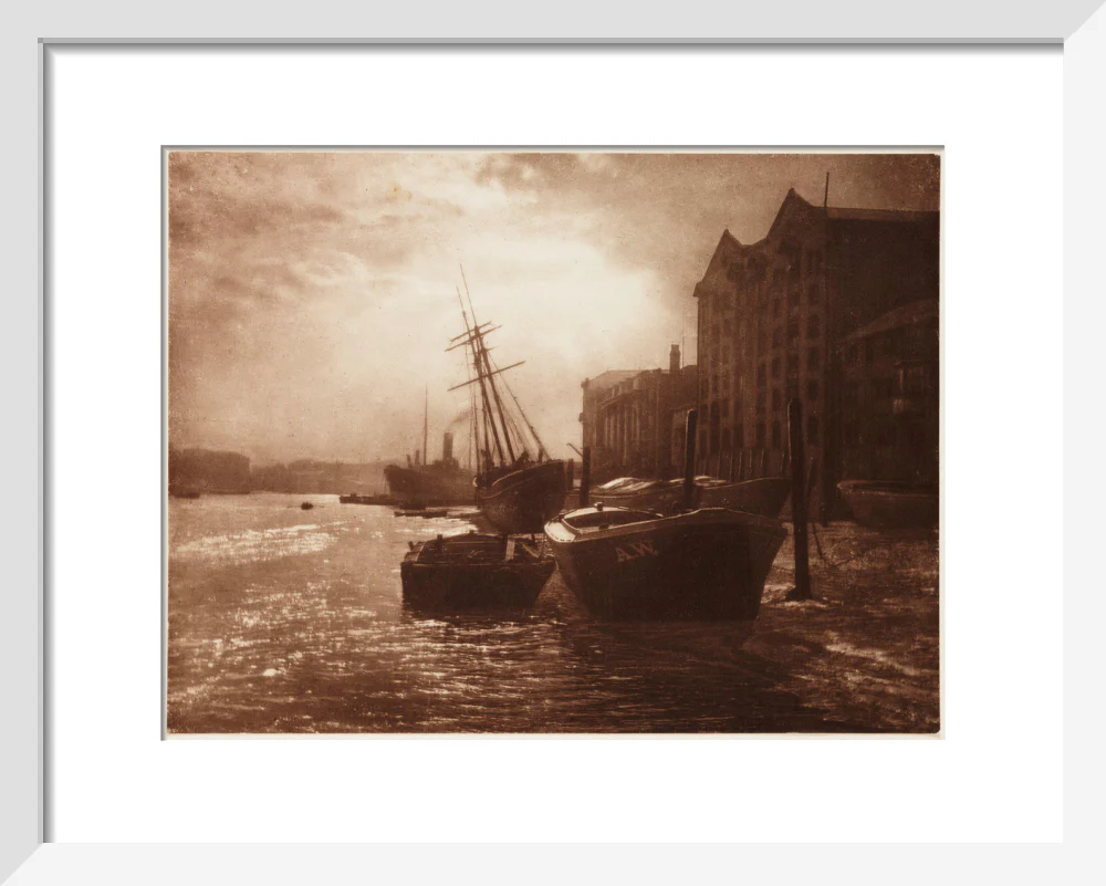 'The Thames Below London Bridge', c 1900. - Image 4