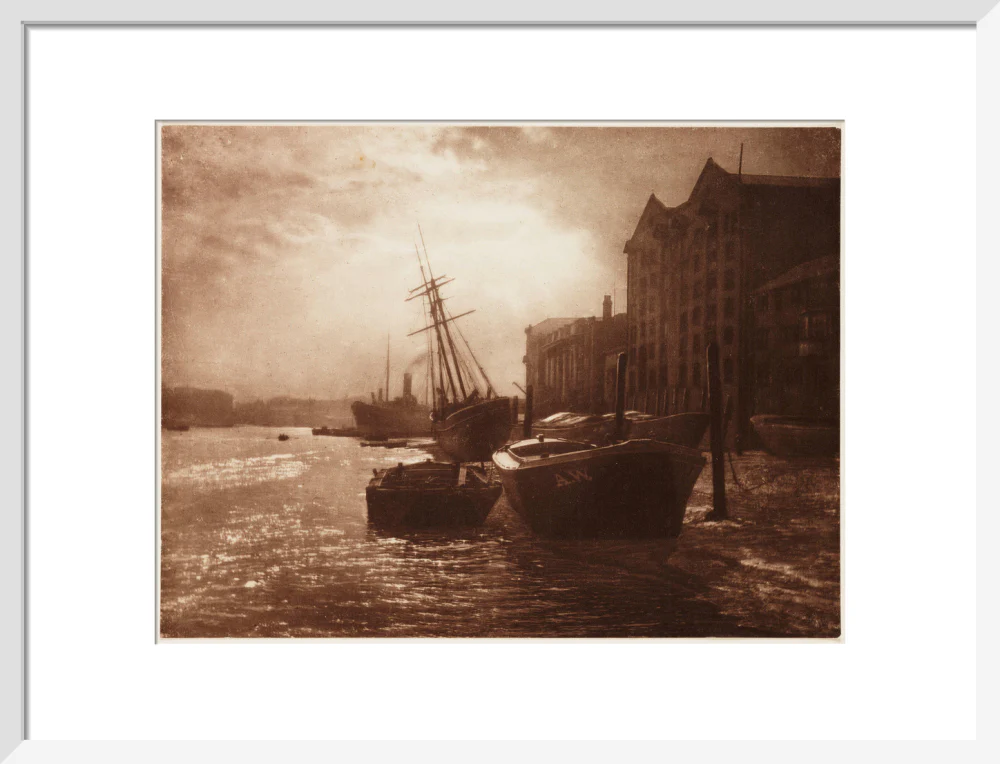 'The Thames Below London Bridge', c 1900. - Image 47