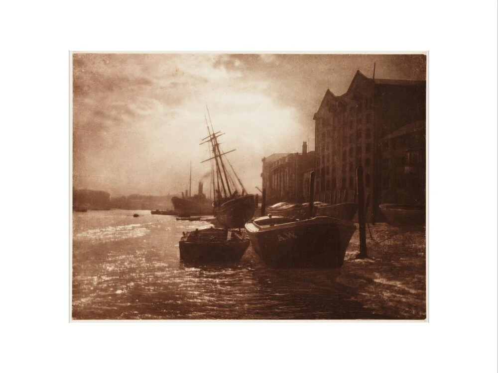 'The Thames Below London Bridge', c 1900. - Image 55