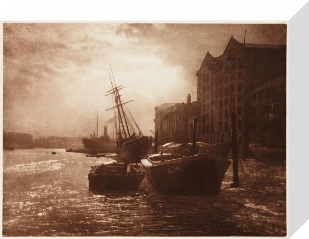 'The Thames Below London Bridge', c 1900. - Image 64