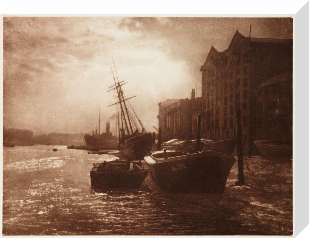 'The Thames Below London Bridge', c 1900. - Image 65