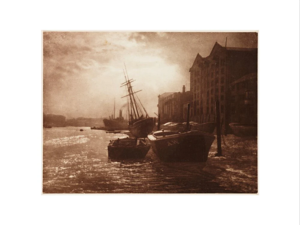 'The Thames Below London Bridge', c 1900. - Image 7
