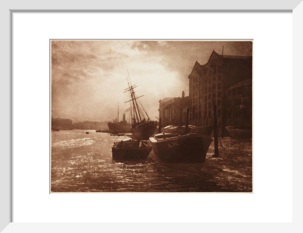 'The Thames Below London Bridge', c 1900. - Image 9