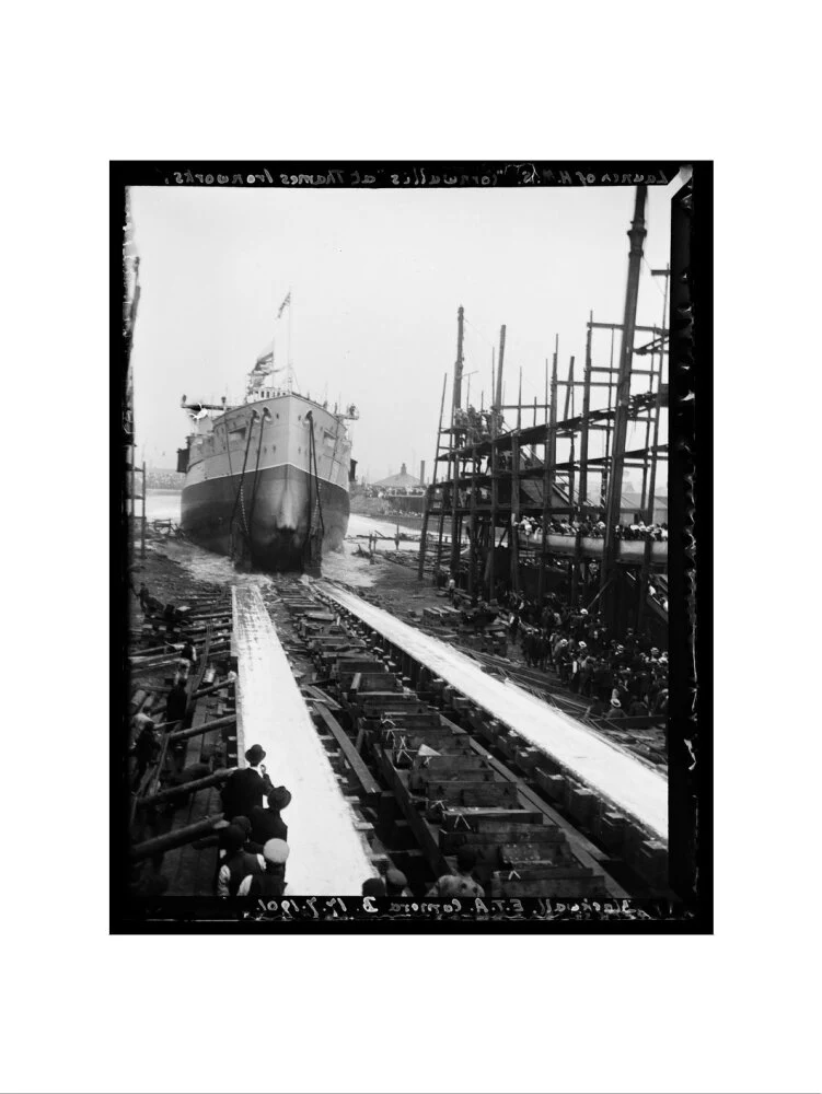 Launch Of HMS Cornwallis At Thames Ironworks, Blackwall', 1901 - Image 22