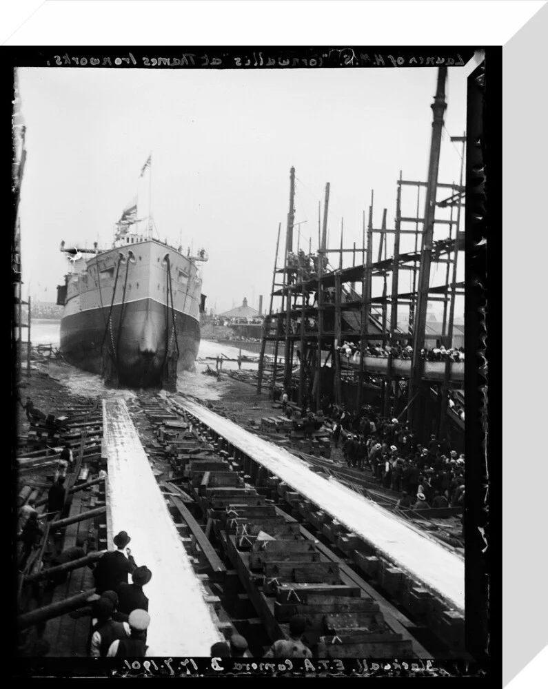 Launch Of HMS Cornwallis At Thames Ironworks, Blackwall', 1901 - Image 31