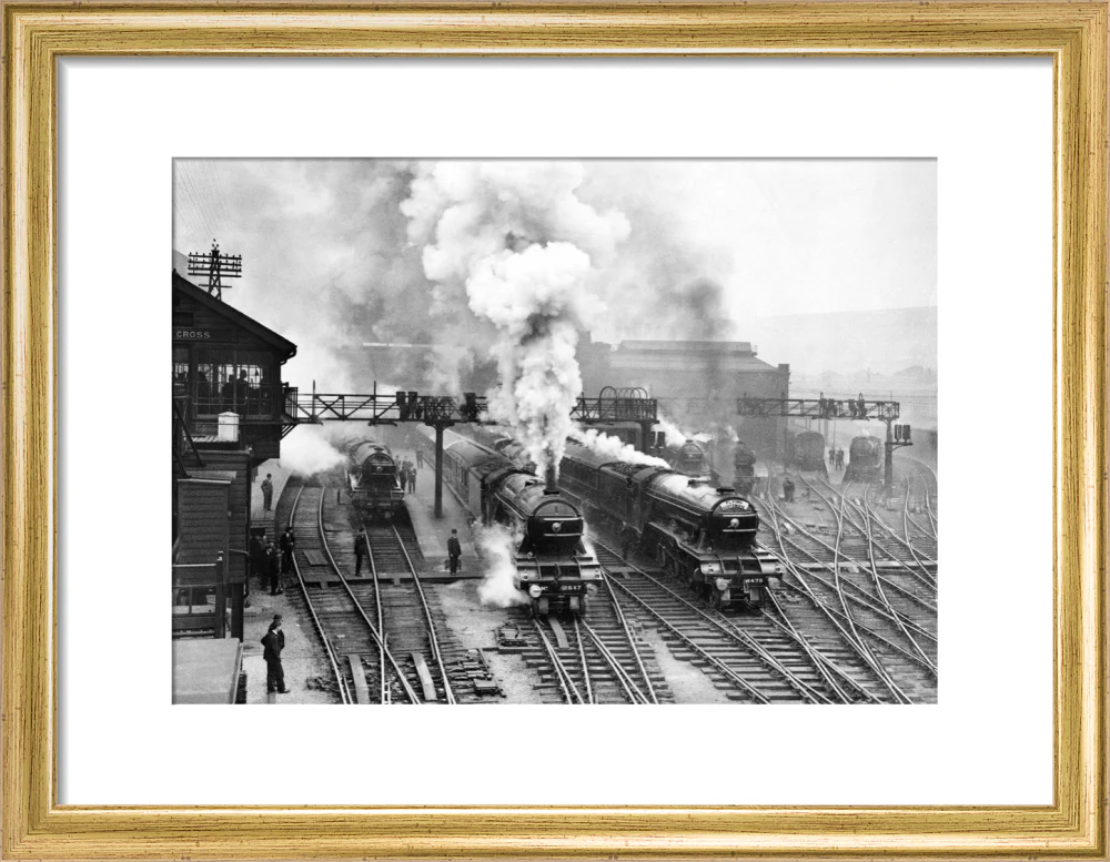 Flying Scotsman at King's Cross station, c 1930. - Image 10