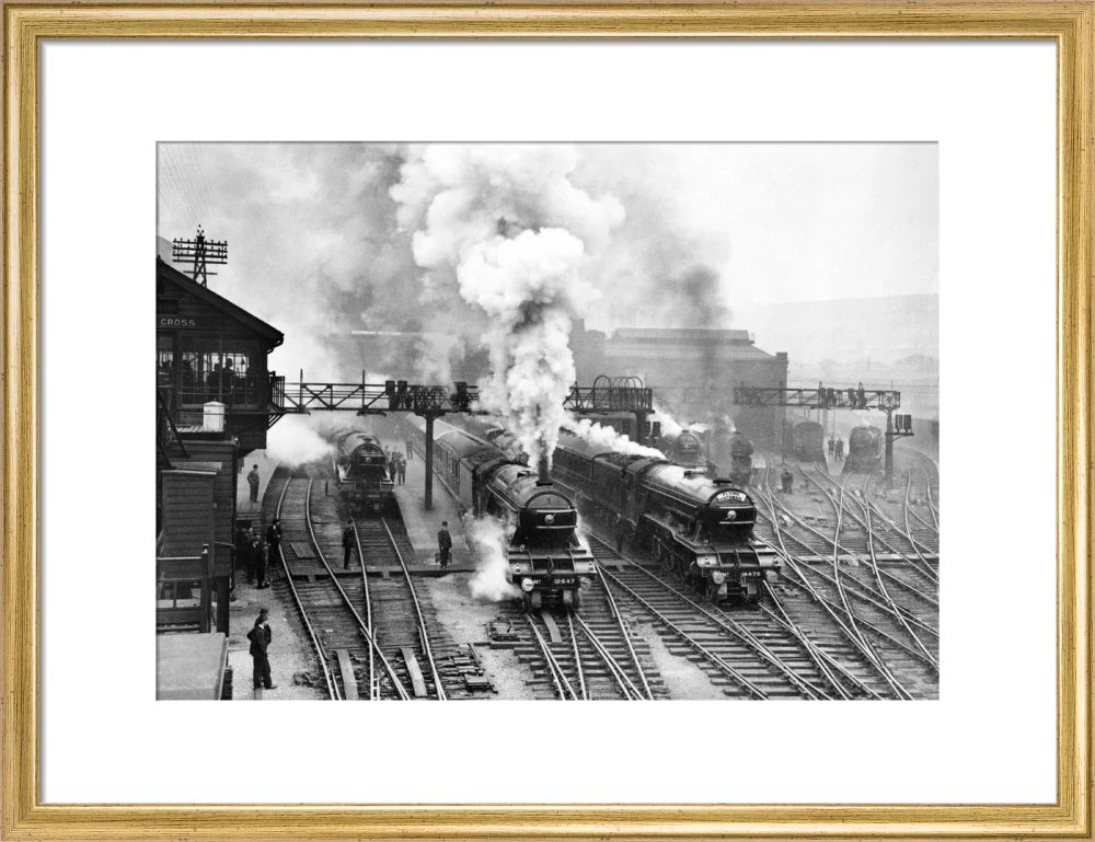 Flying Scotsman at King's Cross station, c 1930. - Image 15