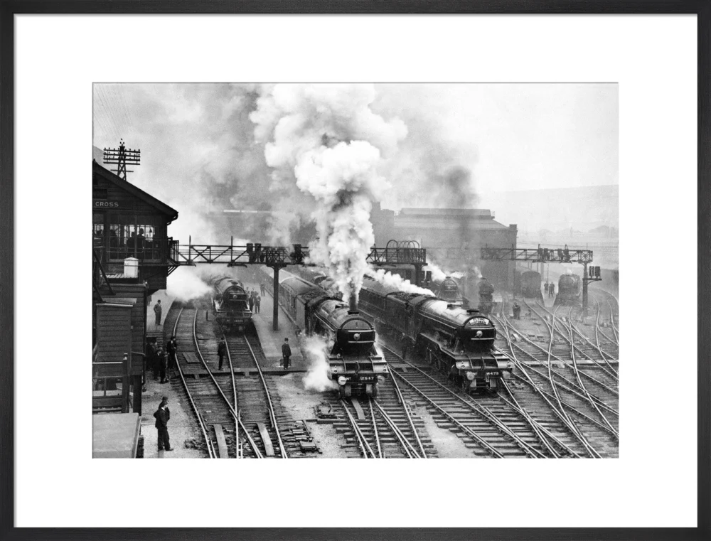 Flying Scotsman at King's Cross station, c 1930. - Image 18
