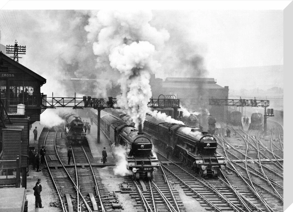 Flying Scotsman at King's Cross station, c 1930. - Image 33
