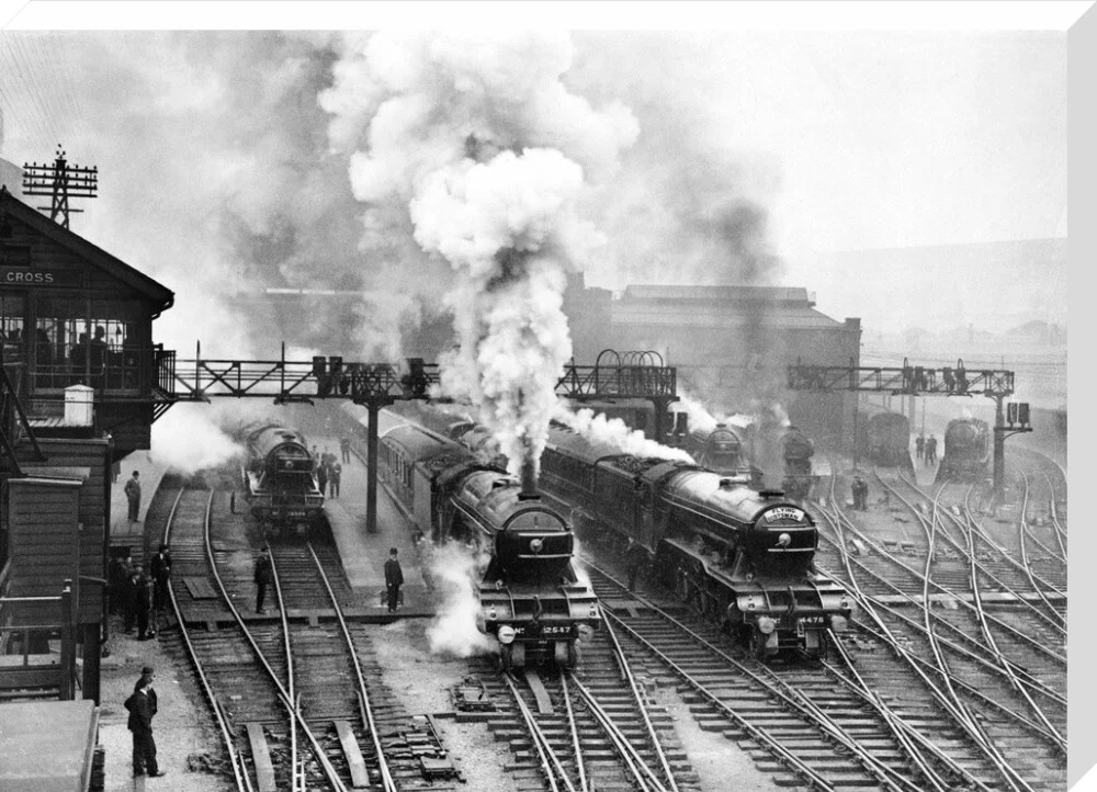 Flying Scotsman at King's Cross station, c 1930. - Image 34