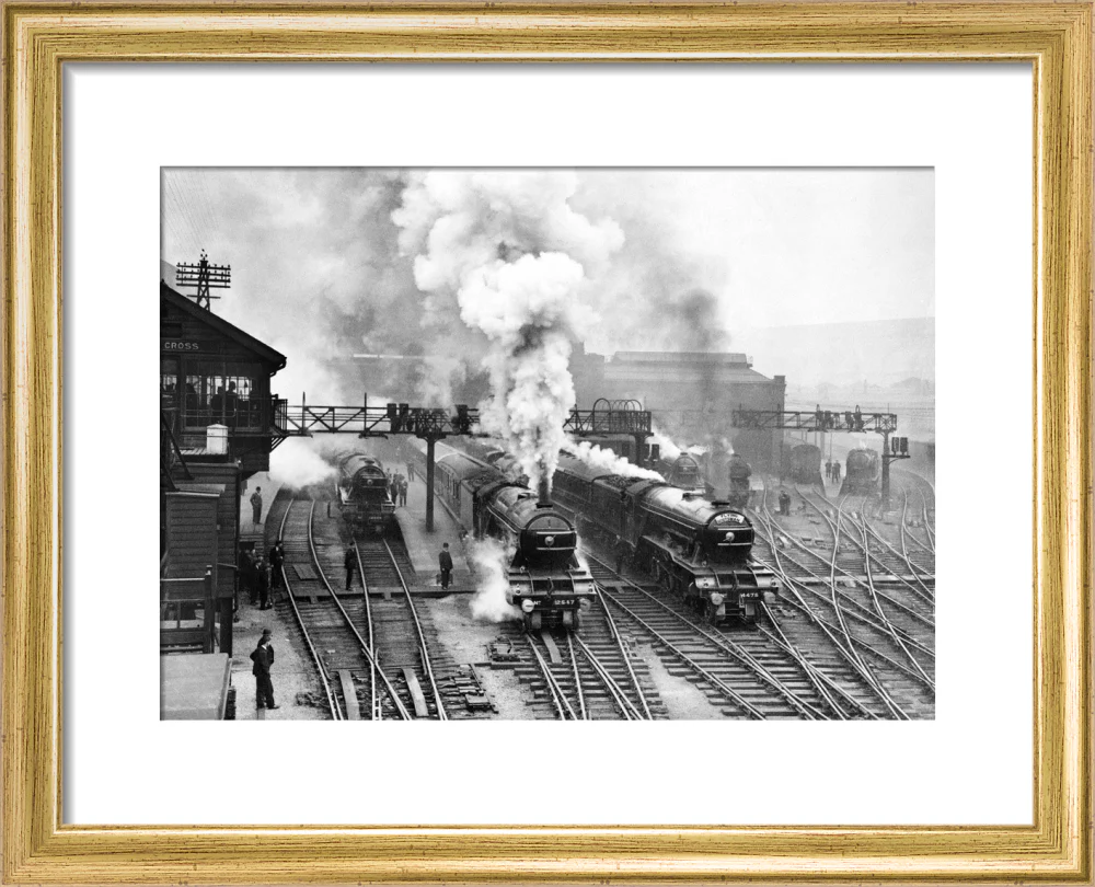 Flying Scotsman at King's Cross station, c 1930. - Image 5