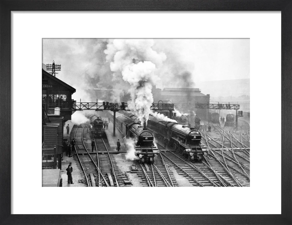 Flying Scotsman at King's Cross station, c 1930. - Image 8