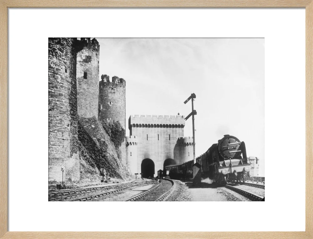 Irish Mail passing Conwy Castle, 1936. - Image 16