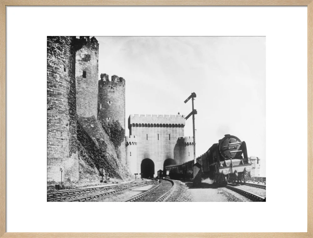 Irish Mail passing Conwy Castle, 1936. - Image 21