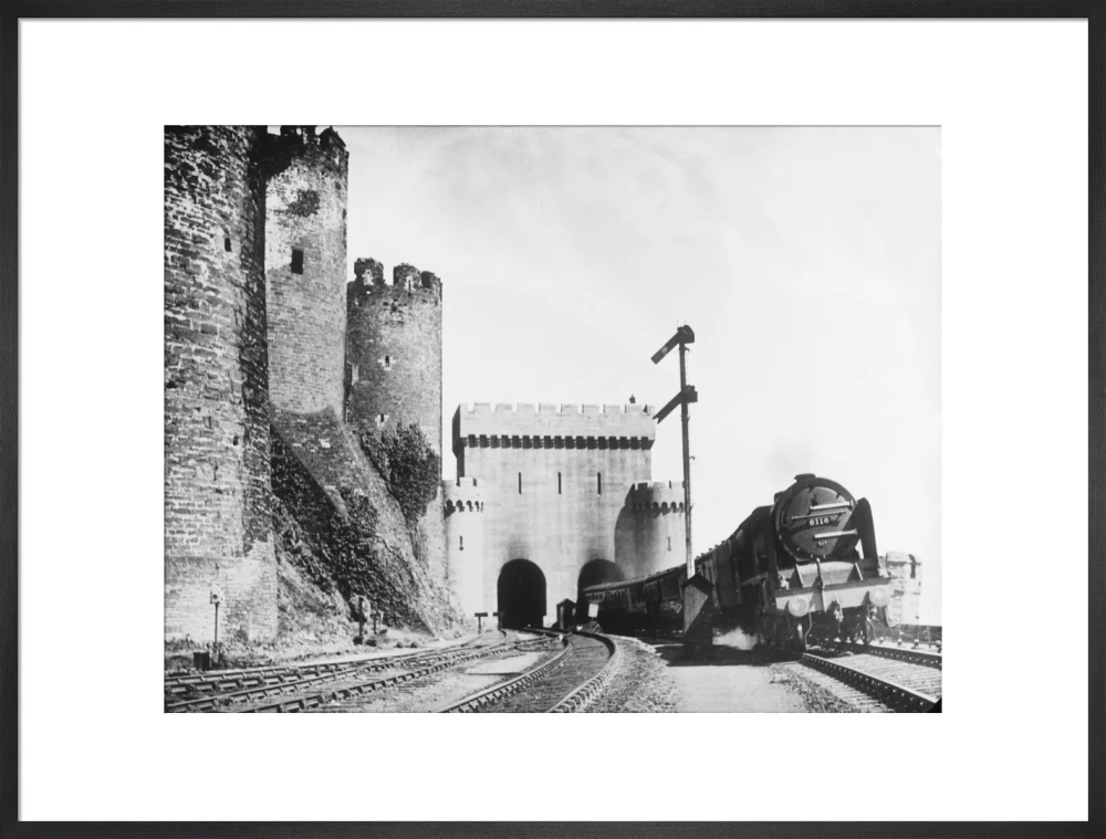 Irish Mail passing Conwy Castle, 1936. - Image 23