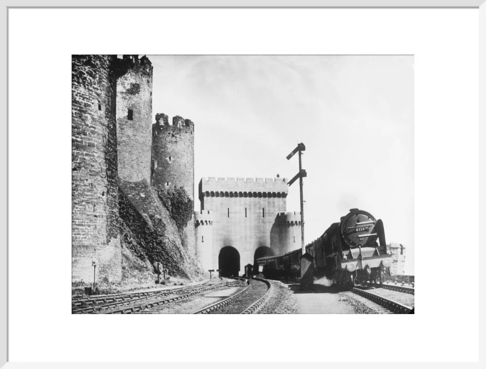 Irish Mail passing Conwy Castle, 1936. - Image 24