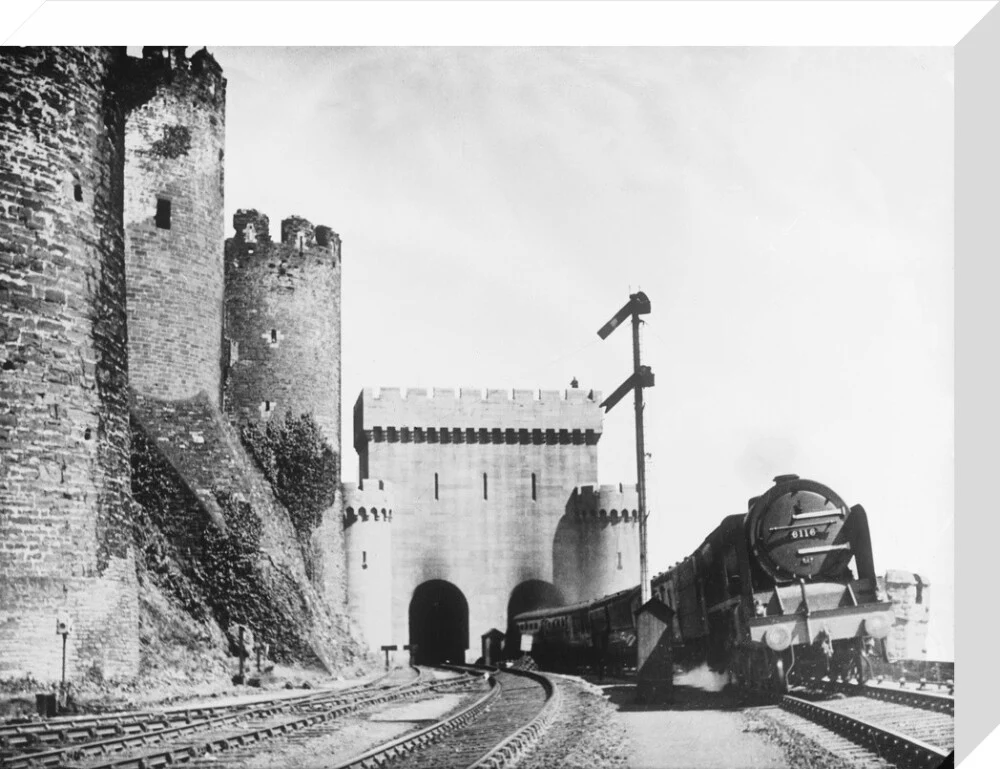Irish Mail passing Conwy Castle, 1936. - Image 32