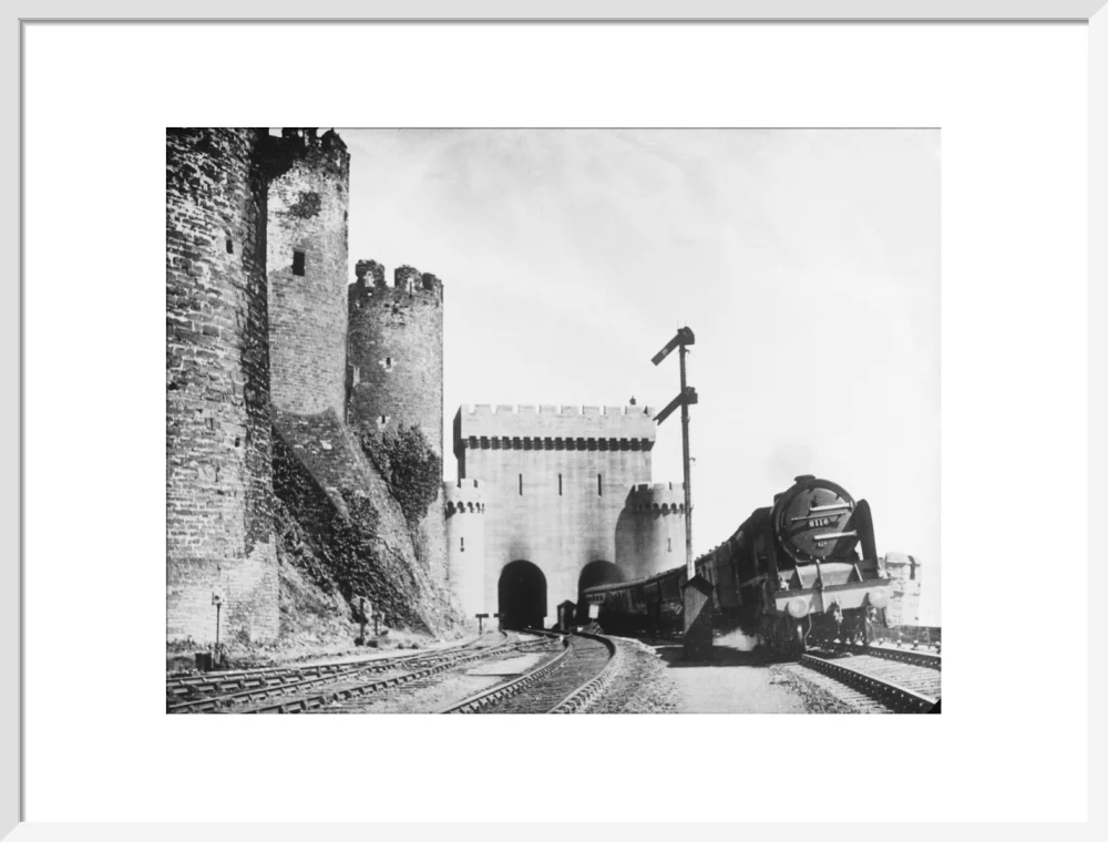 Irish Mail passing Conwy Castle, 1936. - Image 52