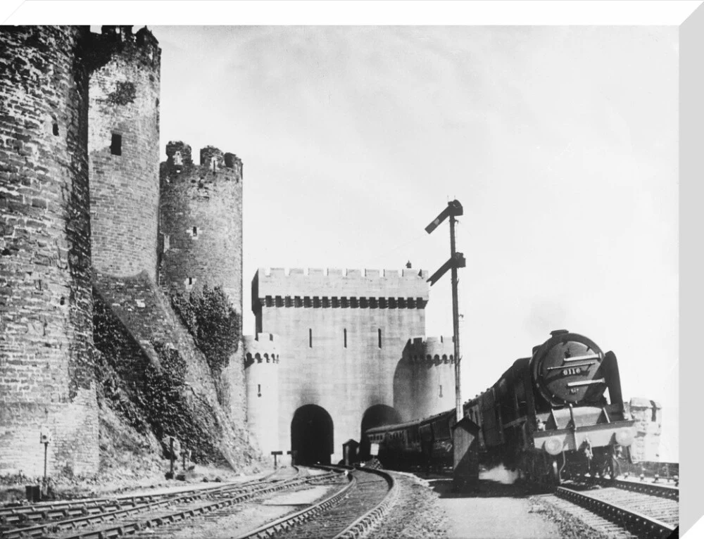 Irish Mail passing Conwy Castle, 1936. - Image 66