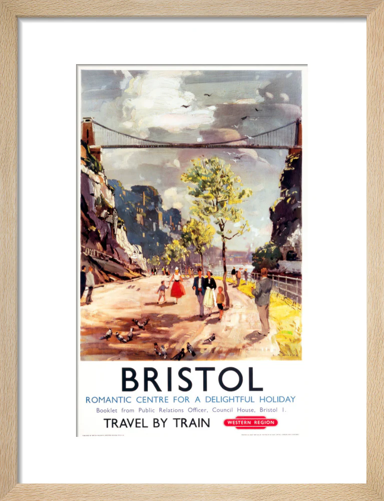 'Bristol - Romantic Centre for a Delightful Holiday', BR poster, c 1950s. - Image 11