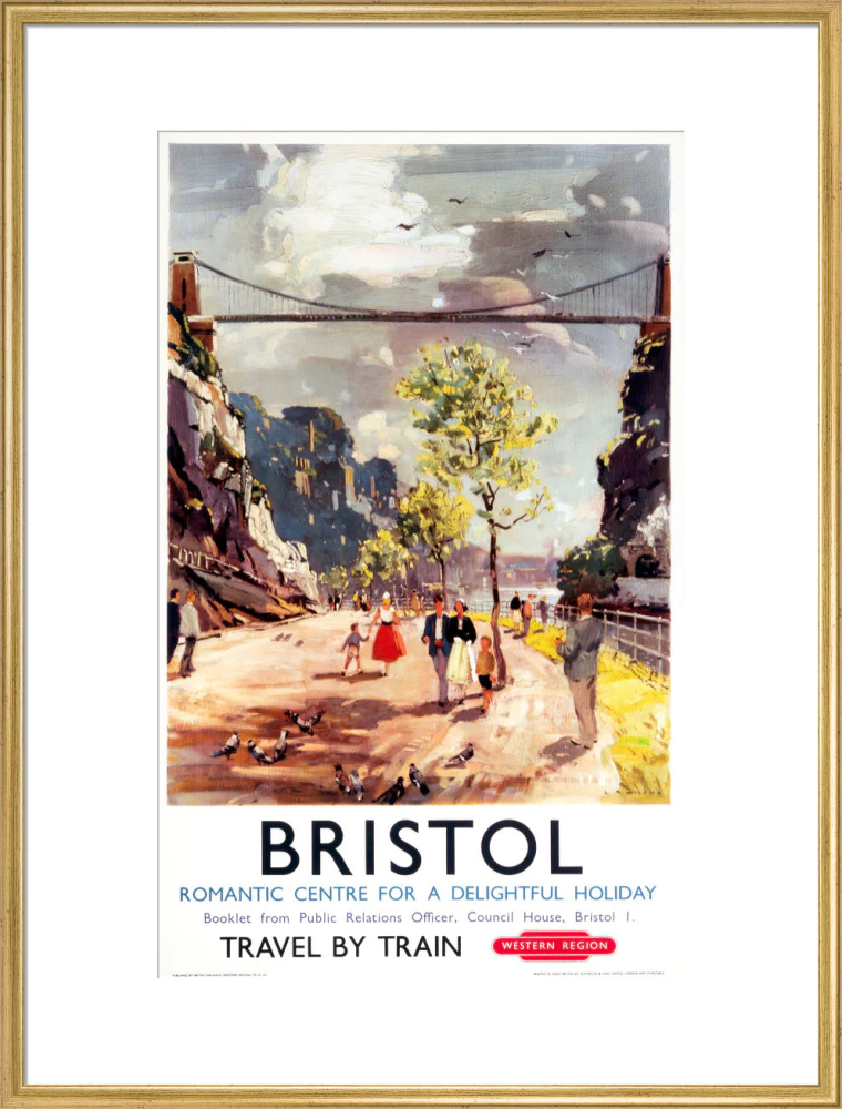 'Bristol - Romantic Centre for a Delightful Holiday', BR poster, c 1950s. - Image 25