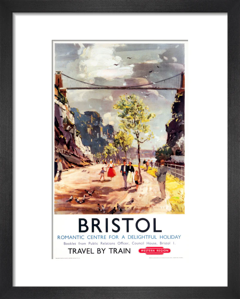 'Bristol - Romantic Centre for a Delightful Holiday', BR poster, c 1950s. - Image 36