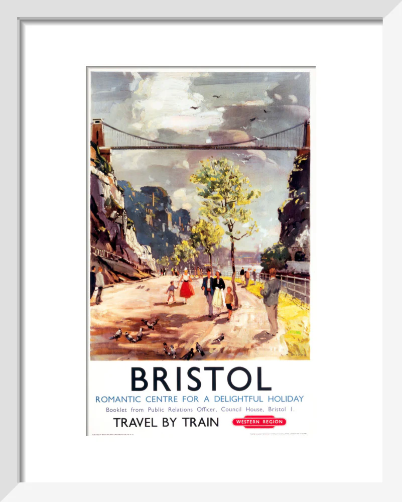 'Bristol - Romantic Centre for a Delightful Holiday', BR poster, c 1950s. - Image 4