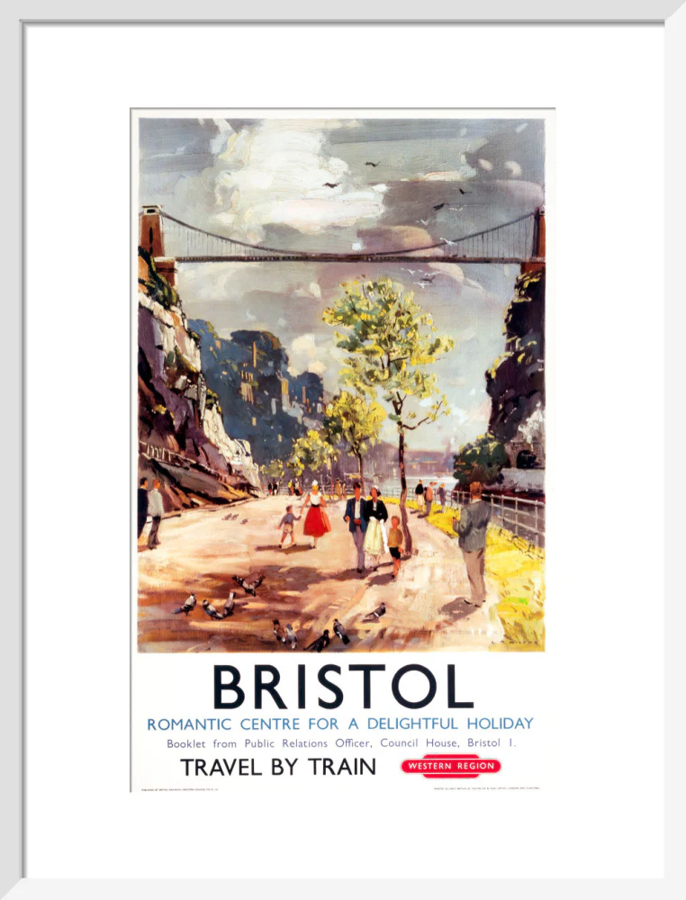 'Bristol - Romantic Centre for a Delightful Holiday', BR poster, c 1950s. - Image 47