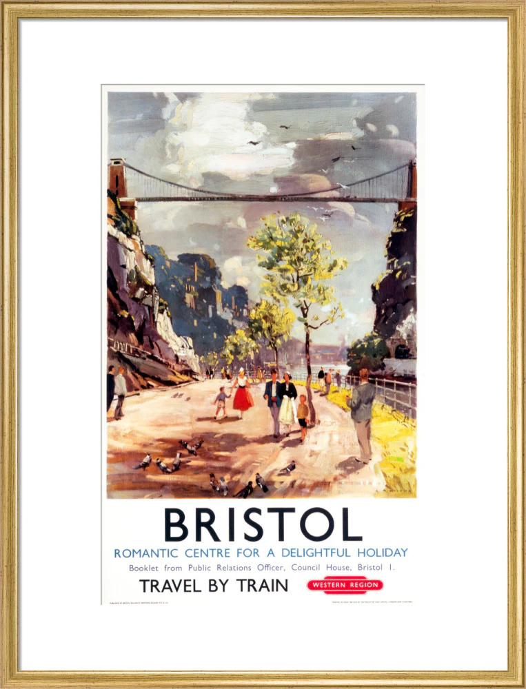 'Bristol - Romantic Centre for a Delightful Holiday', BR poster, c 1950s. - Image 53
