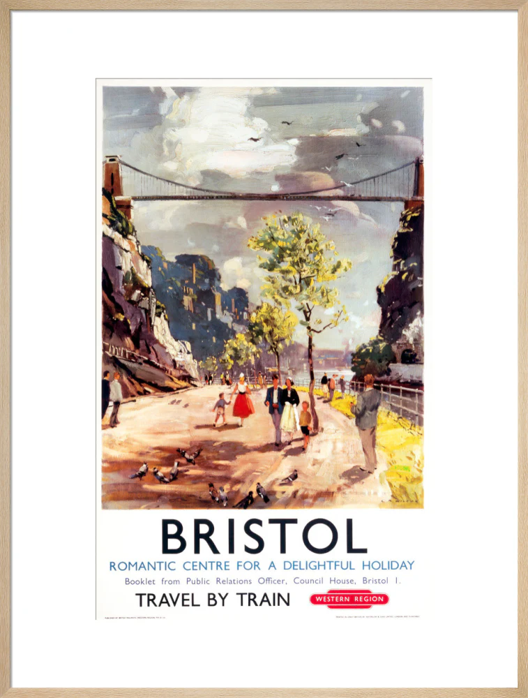 'Bristol - Romantic Centre for a Delightful Holiday', BR poster, c 1950s. - Image 59