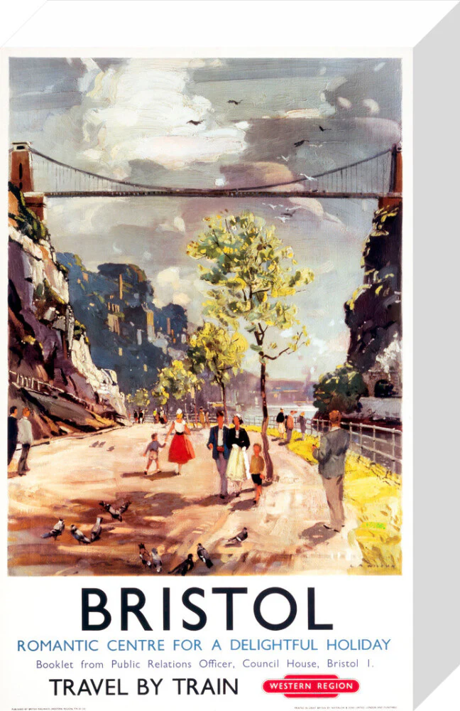 'Bristol - Romantic Centre for a Delightful Holiday', BR poster, c 1950s. - Image 64