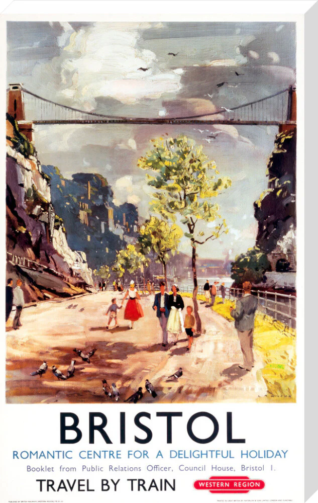 'Bristol - Romantic Centre for a Delightful Holiday', BR poster, c 1950s. - Image 67